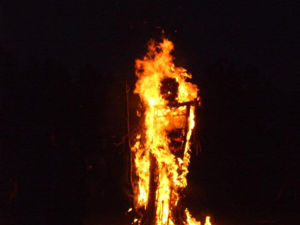 He is fully engulfed now. Will the dragon come?