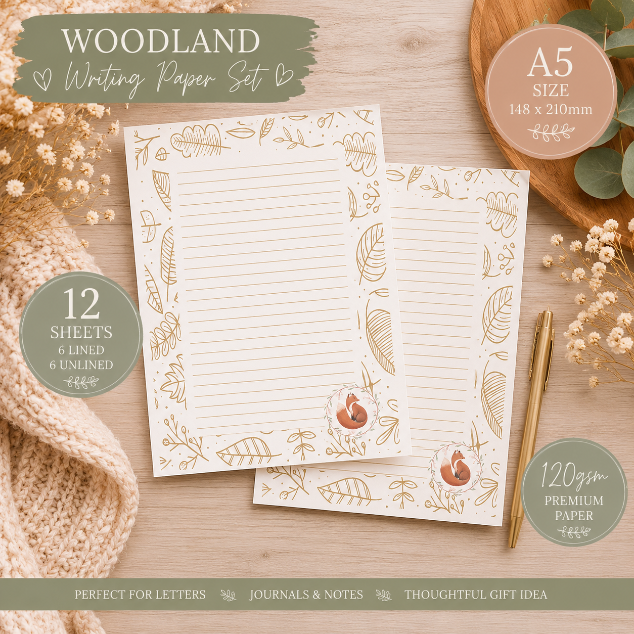 Woodland Writing Set