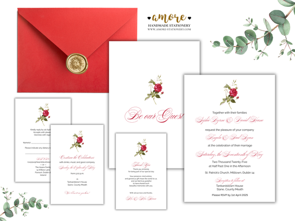 Rose Digital Invitation Suite 5 x Templates