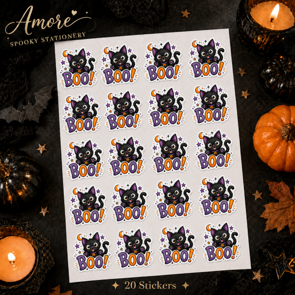 Boo Halloween Stickers