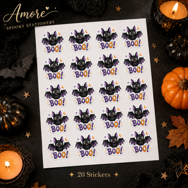 Boo Halloween Stickers