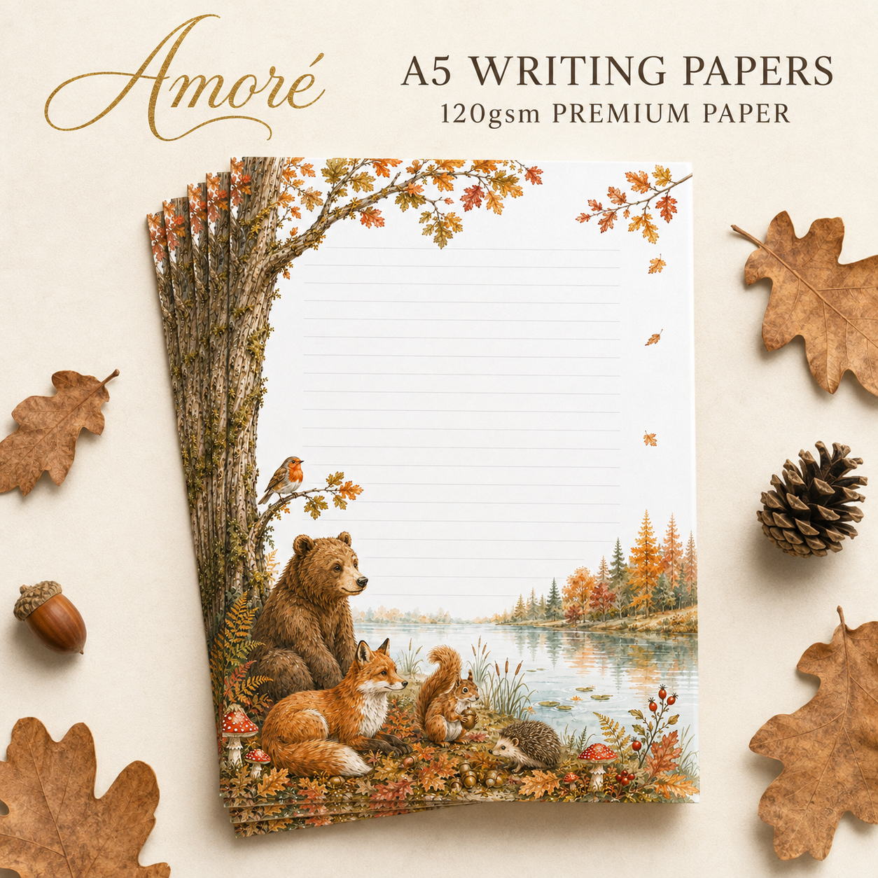 Woodland  A5 Writing Paper Set