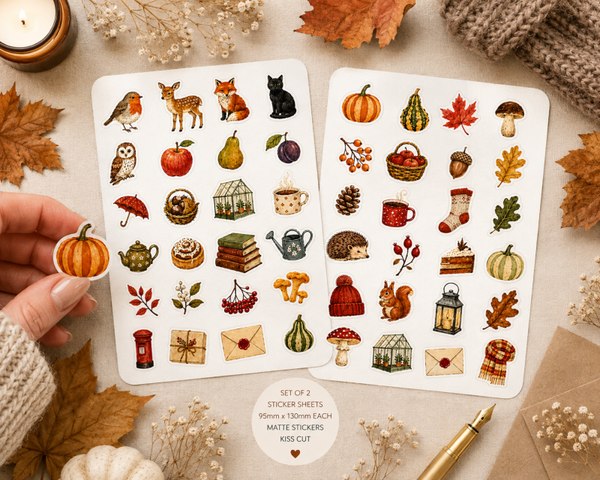 2 Pack of Autumn Stickers