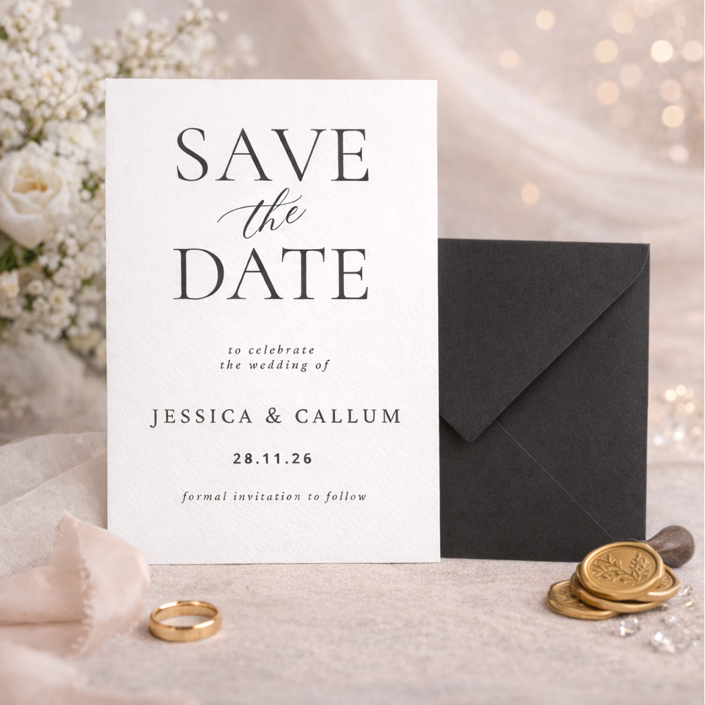 ♥︎ Black Tie ♥︎ Save the Date