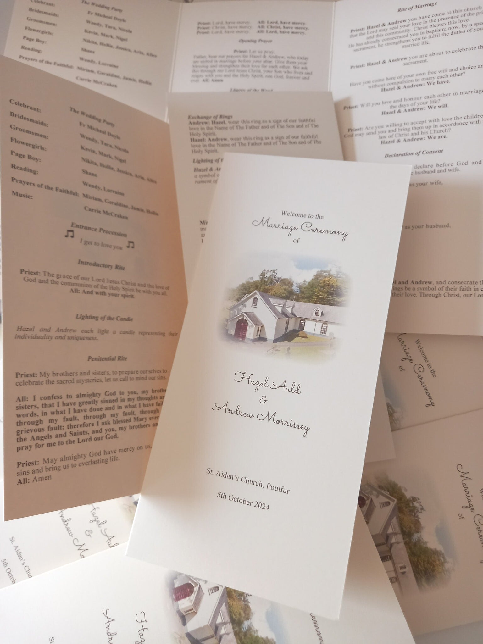 ♥︎ Traditional ♥︎ Trifold Ceremony Pamphlet