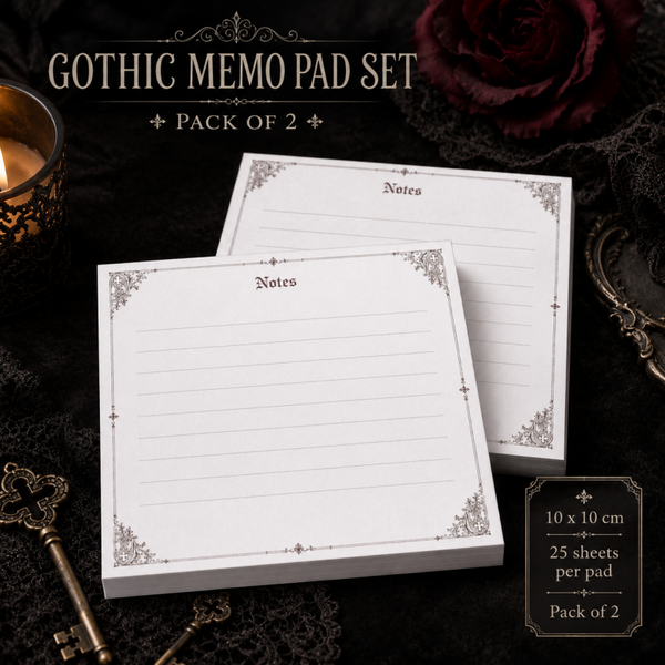 Gothic Memo Pads | Set of 2