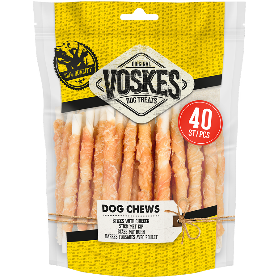 Voskes Sticks Peau de Boeuf&Poulet 40pc