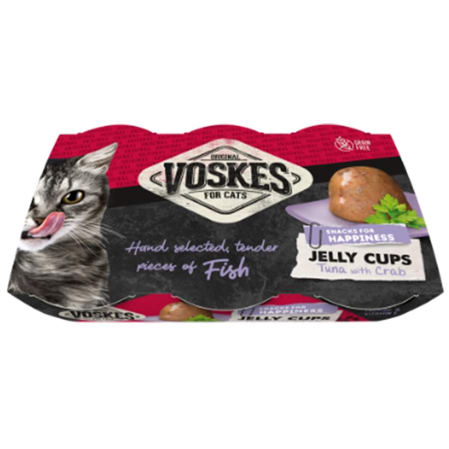 Voskes Coupelles de Thon&Crabe en gelée 6x25g