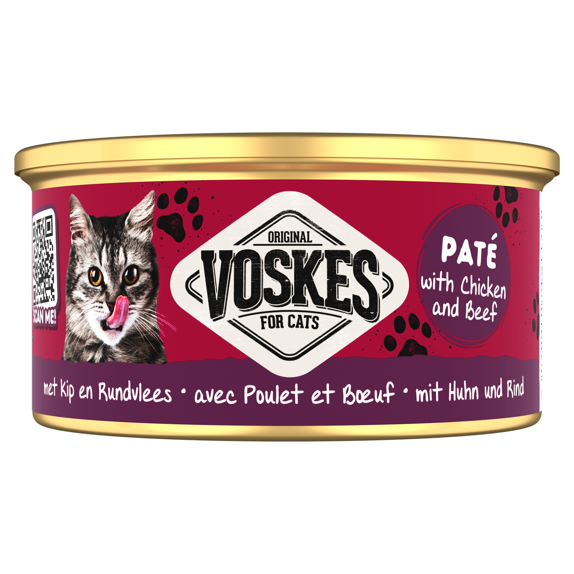 Voskes paté poulet & boeuf 85g