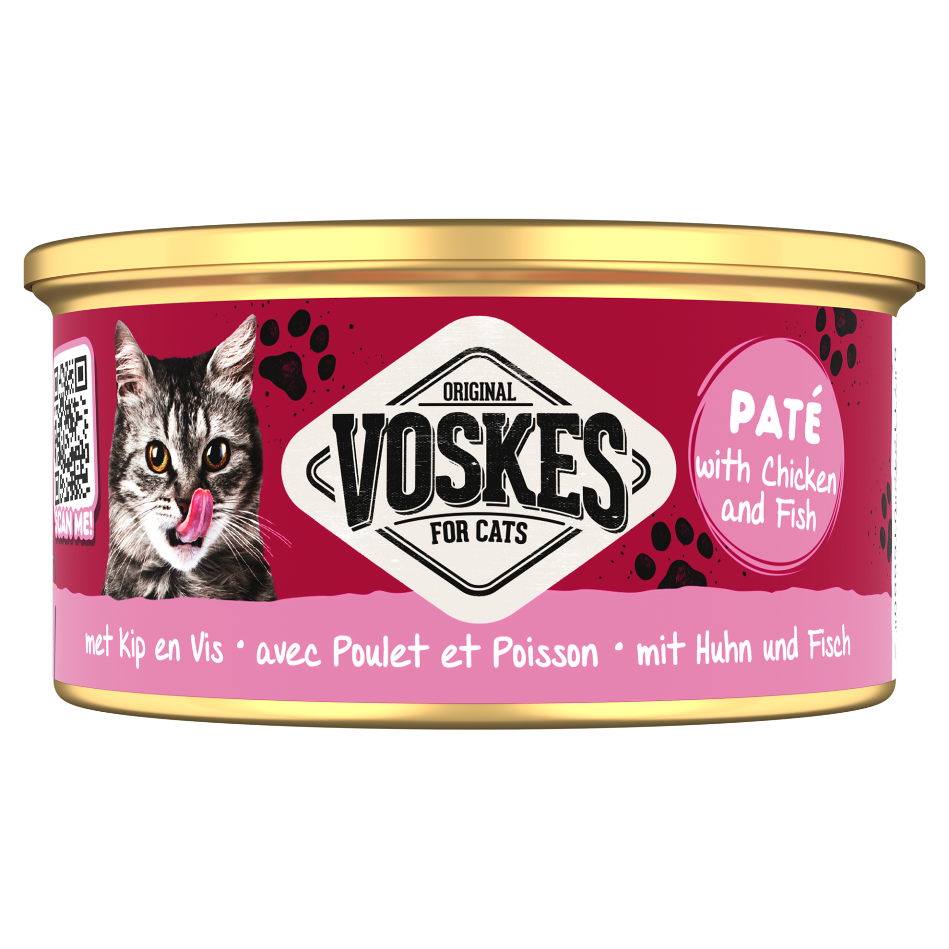 Voskes paté poulet & poisson 85g