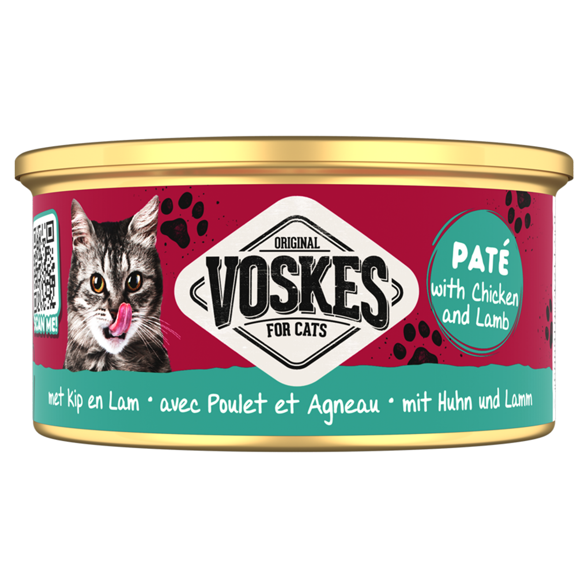 Voskes paté poulet & agneau 85g