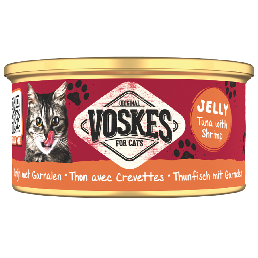 Voskes gelée thon & crevette 85g