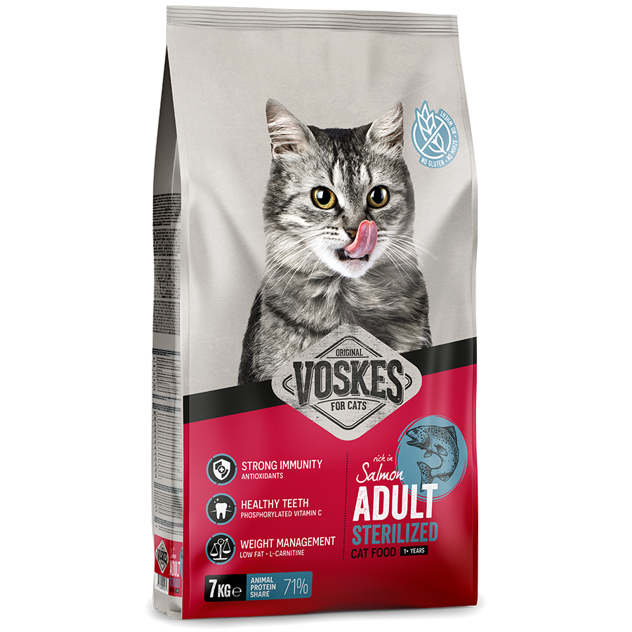 Voskes adulte stérilisé saumon