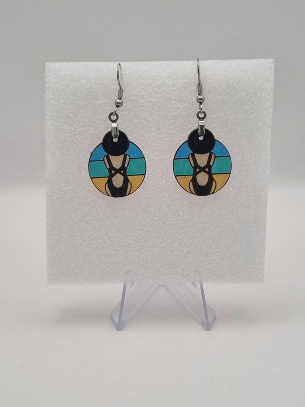 Boucles d’oreilles en bois – Collection Été & Bord de mer