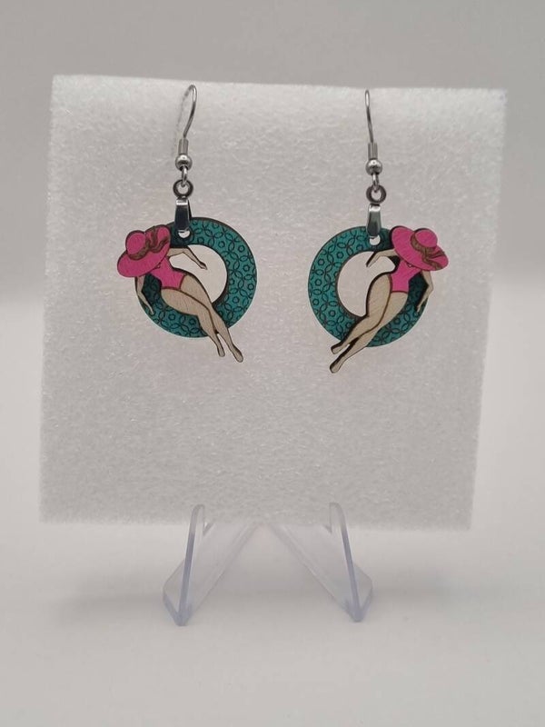 Boucles d’oreilles en bois – Collection Été & Bord de mer