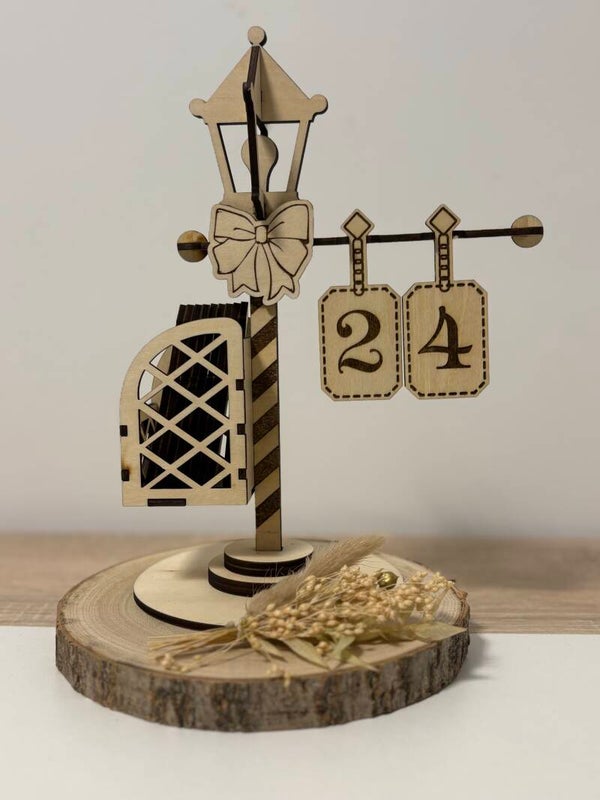 Calendrier interactif en bois