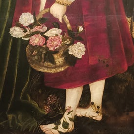 Lucas Cranach, Blumenkorb in der Gemäldegalerie Dresden