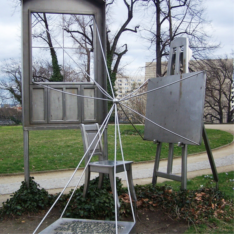 Caspar David Friedrich Denkmal auf der Brühlschen Terrasse