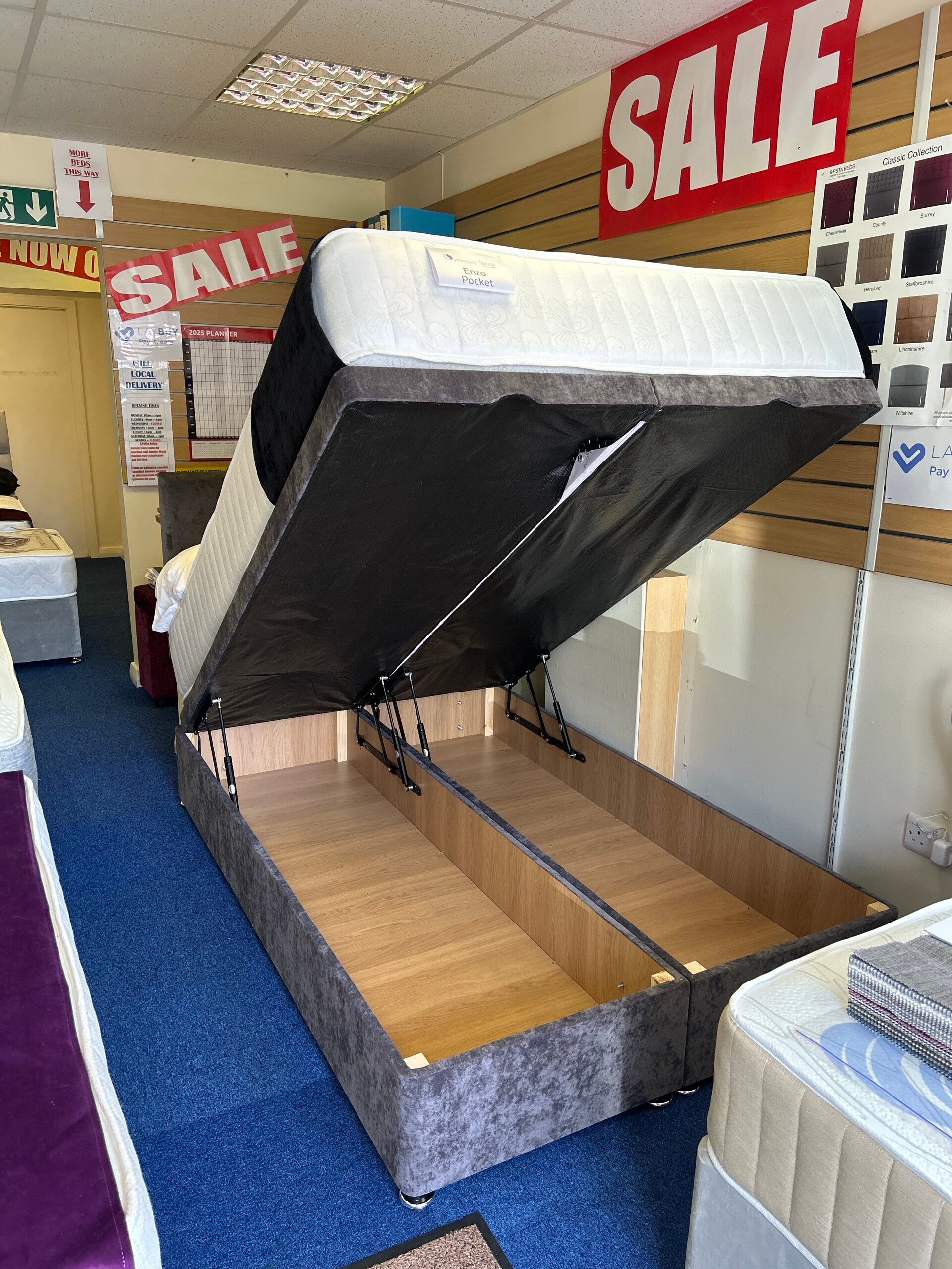 SPECIAL OFFER!! 4’6 Enzo Pocket Ottoman Set Complete!!