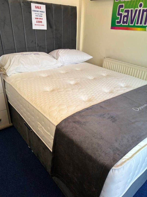 4’6 Leon 1000 Pocket Memory Non Store Divan