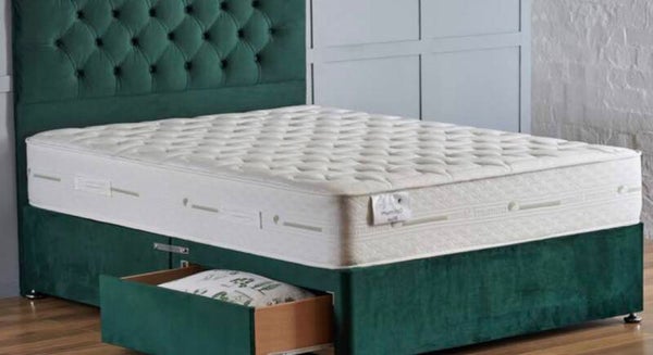 4’6 Optimum Blue 2 Drawer Divan Set