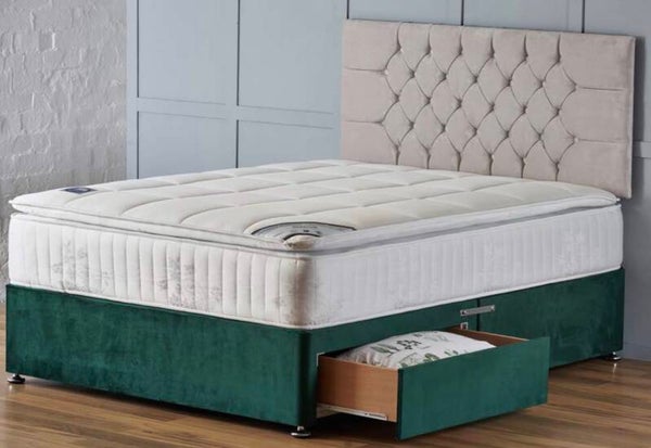 4’6 Optimum Ortho Pillow 2 Drawer Divan Set