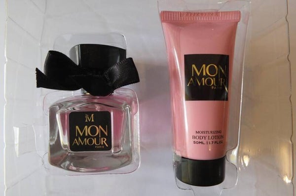 Set Montage Mon Amour, Eau De Parfum pour Femme 50 ml + Mon Amour  Hydrating Body Lotion, 50 ml