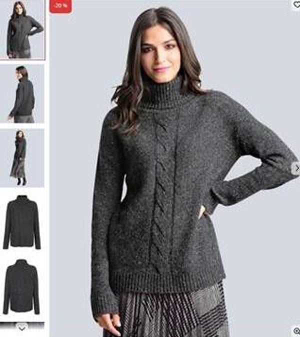 Damenpullover von Alba Moda, Anthrazit