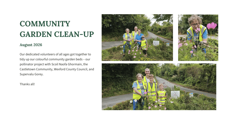 Castletown Community Garden Cleanup Ahare River and Biodiversity Group