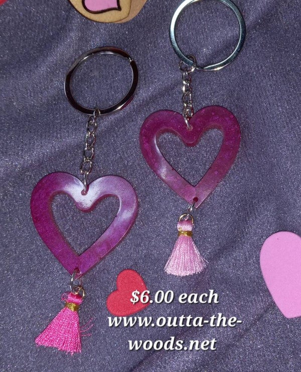 Heart keyring
