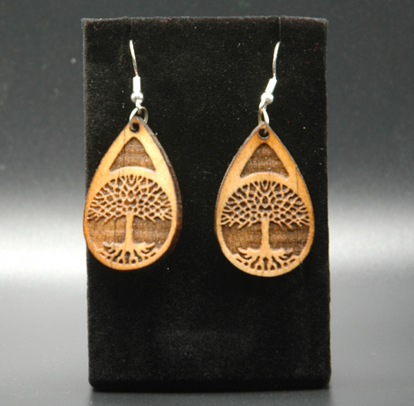 TEARDROP TREE OF LIFE EARRING #36