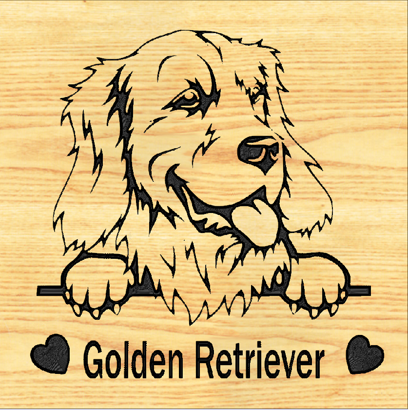 GOLDEN RETRIEVER 03  PLAQUE