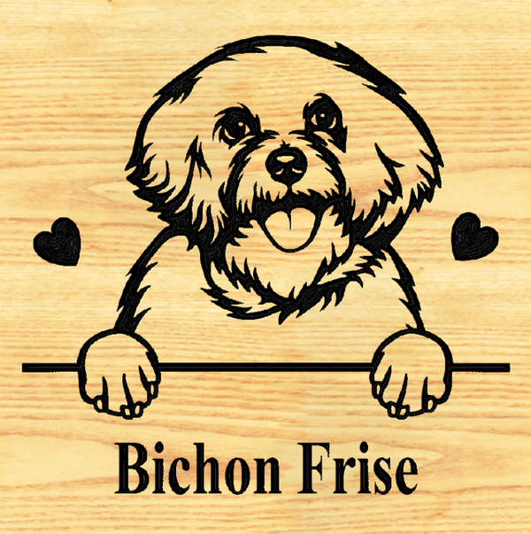 BICHON FRISE 02   PLAQUE