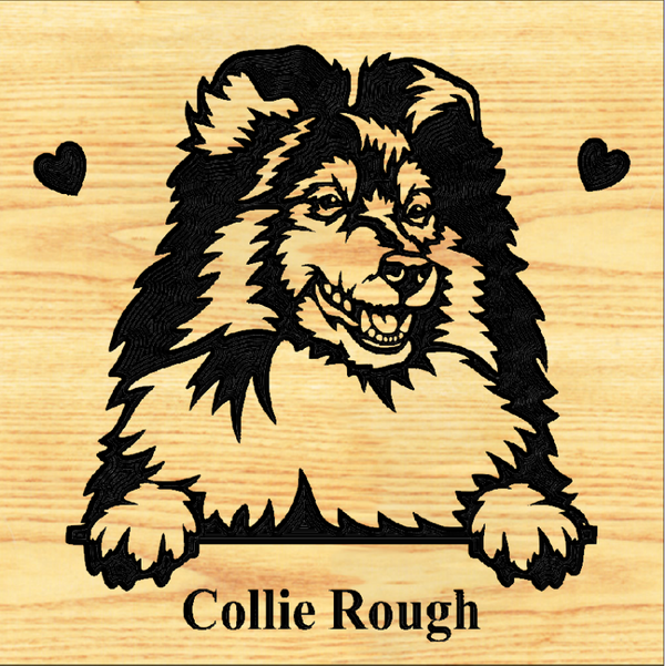COLLIE - ROUGH 07 PLAQUE
