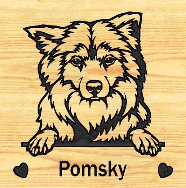 POMERANIAN 04  POMSKY  PLAQUE