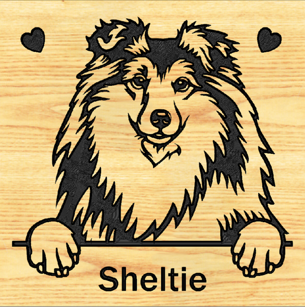 SHELTIE 03 PLAQUE