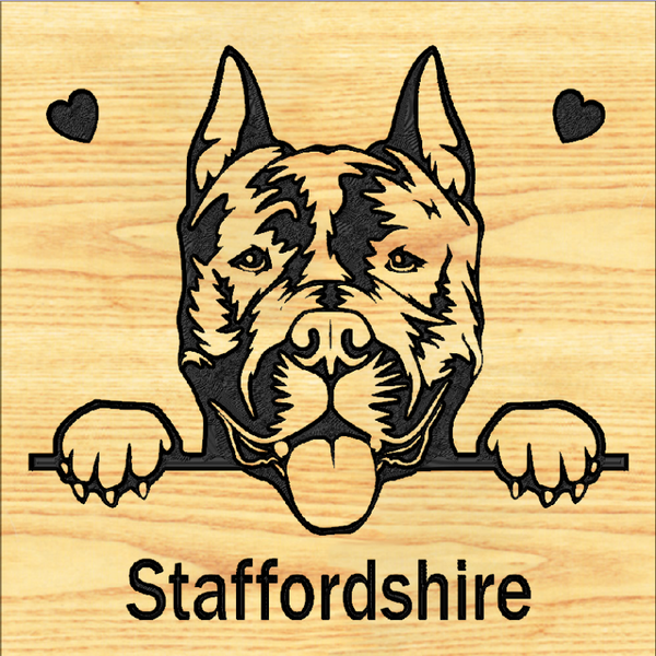 STAFFORDSHIRE 01 PLAQUE