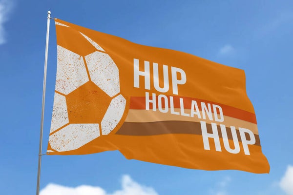 WK vlag Hop Holland Hup Voetbal