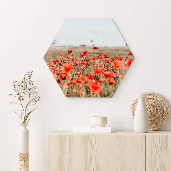 Muur hexagons Bloemen 6