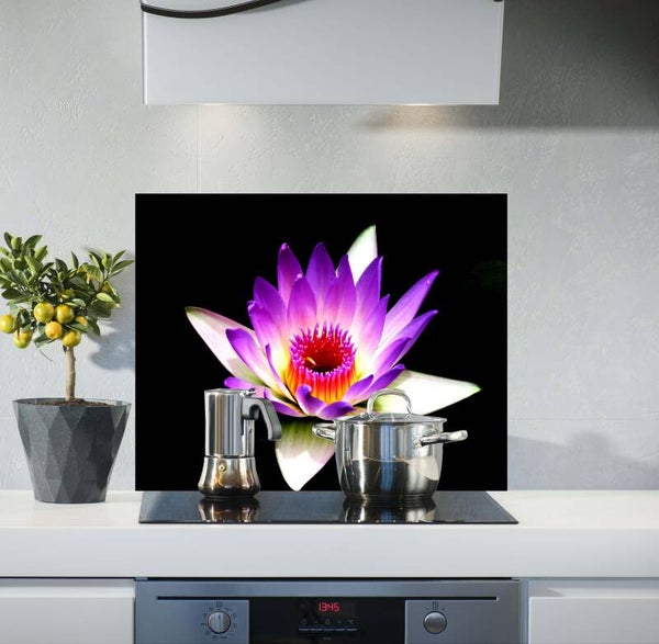 Spatscherm Paarse lotus