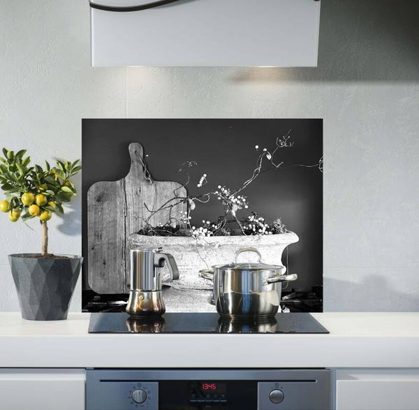 Spatscherm Brocant grijs