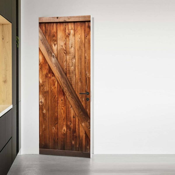 Deursticker Houten deur