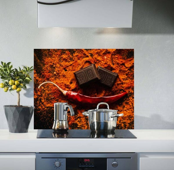 Spatscherm Chocolade & peper