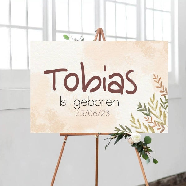 Geboortebord Tobias