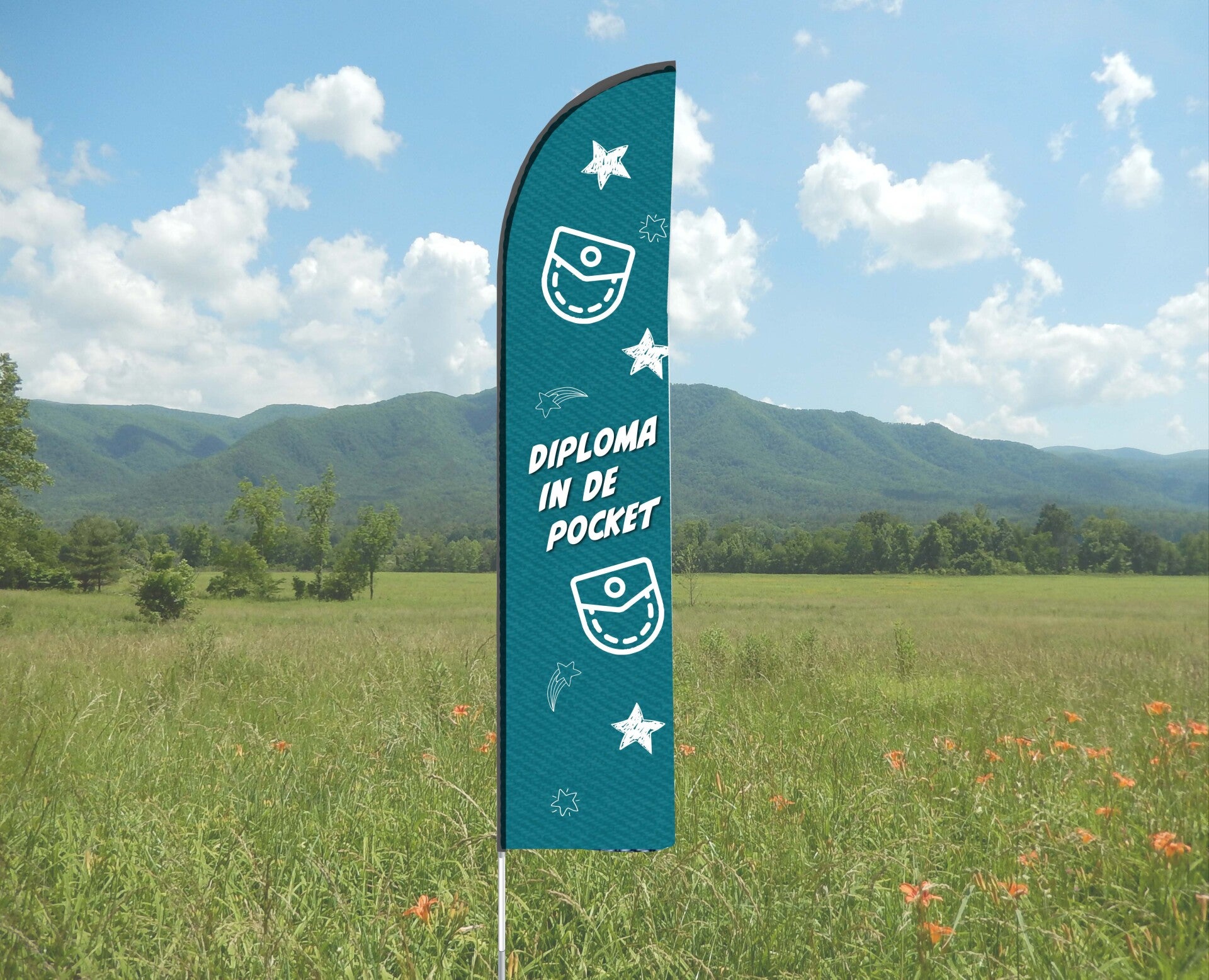 Beachflag Geslaagd In de Pocket