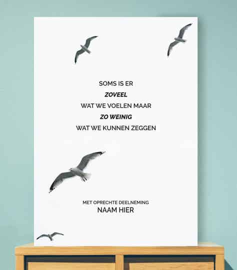 Gedenkbord zoveel wat we voelen