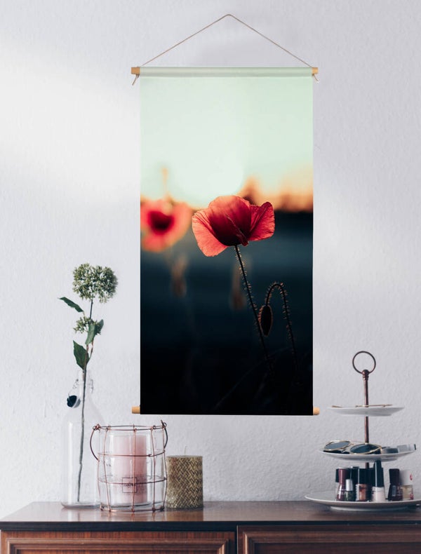 Textielposter Poppy