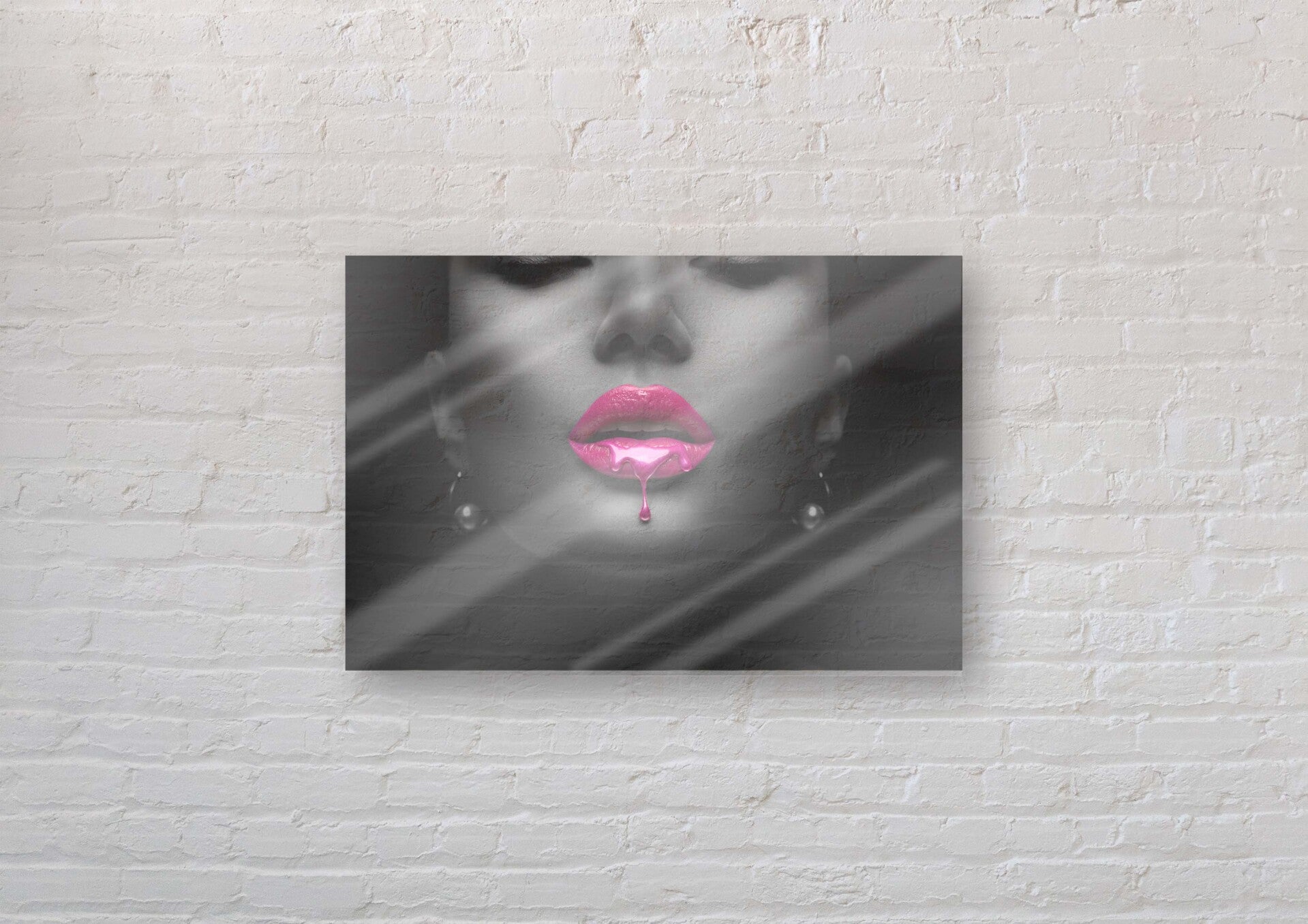 Plexiglas Roze lippen