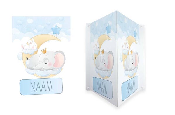 Geboortebord Olifant & konijn