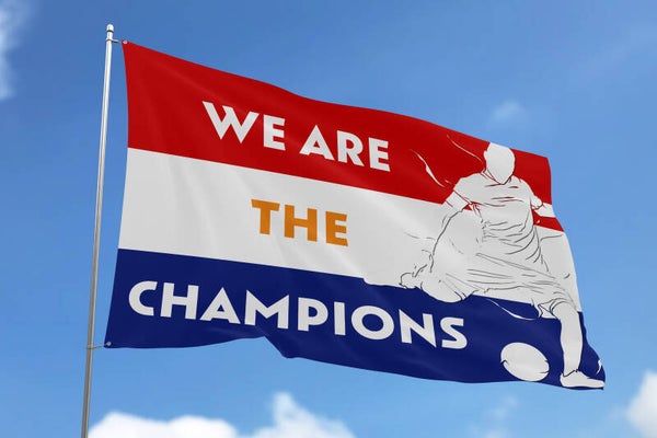 WK vlag We are the Champions Speler